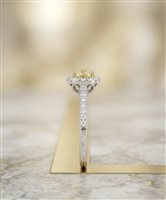 Anello Medea Donna in Oro Diamante Yellow 0.70 Ct AV AOV9 FANCY 0.72 +0.30 - AV AOV9 FANCY 0.72 +0.30